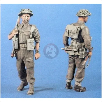 1/35 Britânico de Infantaria de modelagem (2 Números) de Resina Figura Kit Modelo Verlinden Fundido DIY Brinquedo Diorama