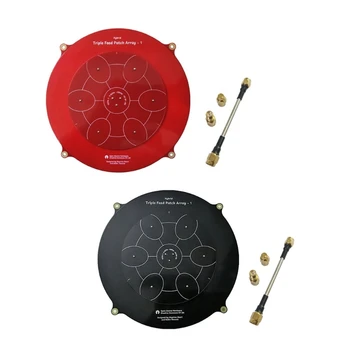 150mm Triplo de Alimentação de Patches de 5,8 GHz 14dBi Pagode Matriz LHCP RHCP FPV Antena para Drones Modelo de Monitor Receptor de Parte HXBE