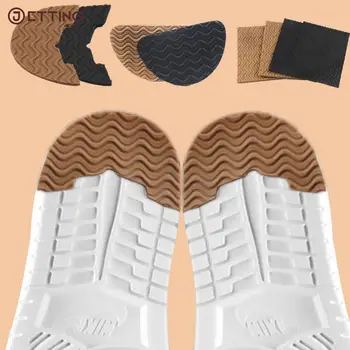 1Pair Sapato resistente ao Desgaste Único Protetor Homens Mulheres Tênis de Sola de Borracha para Solas Adesivos Anti-derrapantes Auto-Adesivo Sapato Adesivo