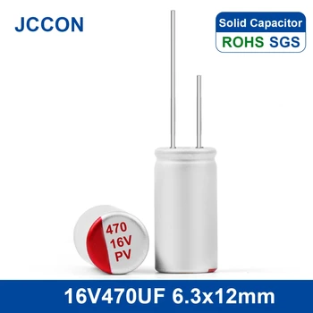 20Pcs JCCON MERGULHO Sólido Capacitor Eletrolítico 16V470UF 6.3x12 DIY Placa Gráfica placa-Mãe Oiginal
