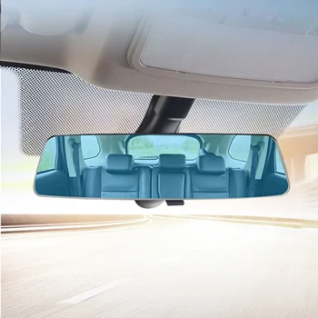 280mm Tonalidade Azul Espelho retrovisor sem moldura Anti-Reflexo à Prova de Estilhaçamento Novo Projetado 11 polegadas Espelho do Carro
