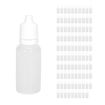 300PCS 15Ml Vazia de Plástico Maleável conta-Gotas Frascos de Olho Líquido conta-Gotas Garrafas Reutilizáveis