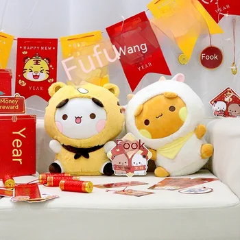 30cm Panda Vermelho Bubu E Dudu Boneca Bonito em Casa da Escola de Pelúcia Jogar Travesseiro Decoração Brinquedo de Boneca de Natal, Presente
