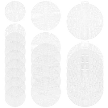 30Pcs Desgaste-resistente Plástico Malhas Portátil de Lona Plástica Família Costurar Malhas
