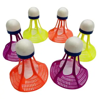 3pcs/Pack Exterior Badminton Airshuttle Plástico Nylon Bola para a Formação de 3Pcs Peteca de Pena Resistência Ao Vento