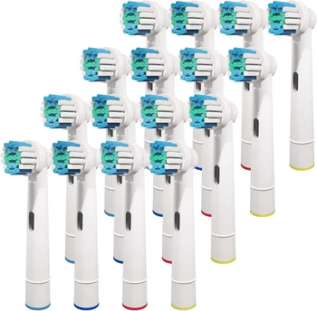 4/8/16 Pcs/Pack Elétrico Substituição da Cabeça de Escova de dentes Macia Dupont Cerdas da Escova de Dente Cabeças Para a Oral B Escova de dentes Bicos SB-17A
