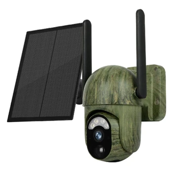 4MP 4G Solar, Câmera de Segurança ao ar livre Wireless Wifi Humano/Animal de Detecção de 2 Vias Falar IP66 Waterproof a Câmara vida Selvagem