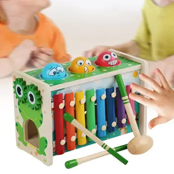 5 em 1 de Madeira Montessori Brinquedos Socando Brinquedo para 3 Anos de Idade Partido Brinquedo Crianças