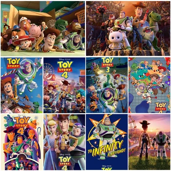 5D DIY Disney Diamante Pintura Buzz do Toy Story Cartoon Kit Completo Broca de Diamante Bordado de Ponto de Cruz Strass Decoração de quartos de Crianças
