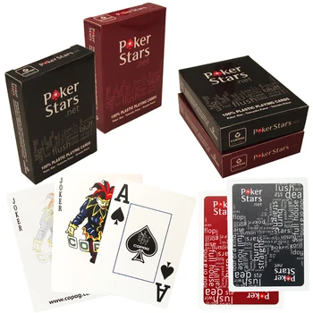 63x88mm Fosco Plástico Cartas de Jogar Bacará Texas hold'em Poker Impermeável Entretenimento Pôquer de Cartão (2 Estilos)