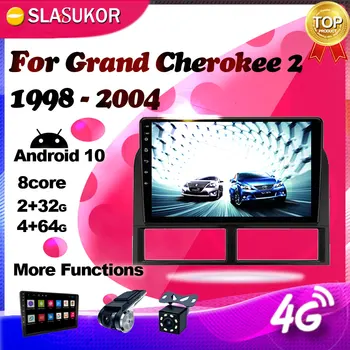 6G+128G Para Jeep Grand Cherokee 2 WJ 1998 - 2003 2004 Android 10 auto-Rádio Multimédia Player de Vídeo de Navegação GPS DVD 2 din