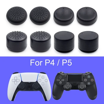 8pcs PS5 Controlador de Pontos de Silicone Case Capa Melhorar Anti-derrapante Thumb Stick Apertos de Botão Protetor de Caps Para Playstation 5 /PS4
