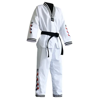 A coreia do Taekwondo Uniforme V-Pescoço Dobok Uniformes Tae Kwon do MMA Artes Marciais Karatê Meia Manga Manga Longa Verão Respirável