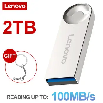 A Lenovo USB Flash Drive 2 TB 1 TB 256 GB USB 3.0 U Vara Interface Pen Drive de Alta Velocidade da Movimentação do Flash de USB pendrive Para Computador Portátil