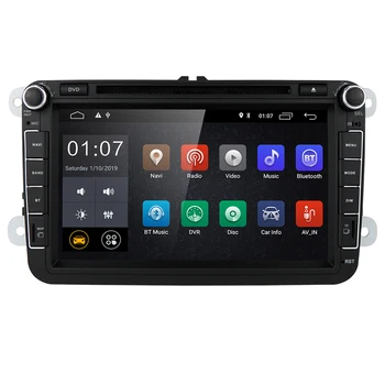 Android de 10 carros Multimídia de Rádio, GPS Para VW Volkswagen Polo Golf Passat Tiguan SEAT Leon Skoda Octavia Caddy EOS 2 Din DVD Player