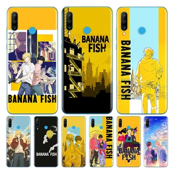 Anime Banana Peixe Capa De Silicone Para Huawei P40 P50 P20 P30 Pro P10 P9 P8 Lite E, Além De 2019 Transparente Da Caixa Do Telefone