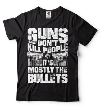 Armas não Matam pessoas Mens T-shirt Segunda Alteração dos Direitos Arma Camisa