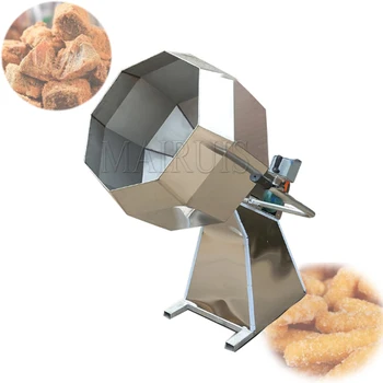 Batata Chips Tempero Máquina De Revestimento De Amendoim Especiarias Mixer De Alimentos Fritos E Aromatizantes Tambor Tempero De Máquinas De Processamento De