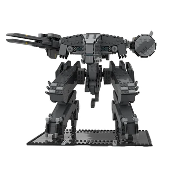 BuildMOC Mech De Metal Voltados Sólidos Rexs Robôs Modelo De Conjunto De Blocos De Construção De Kits De Jogo De Figuras De Ação Montar Tijolos Crianças Brinquedos De Presente