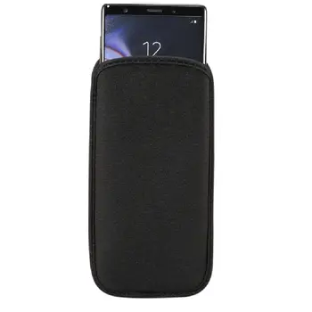 Capa de Neoprene para Samsung Galaxy A8 (2018) à prova d'água meia, exafine de choque e protetor-Preto