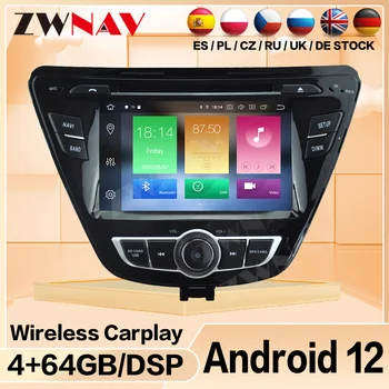 Carplay Vídeo Para Hyundai Elantra Avante 2014 Rádio Bluetooth Do Android Automático Da Tela Estéreo Multimídia Automotivos Central Unidade De Cabeça
