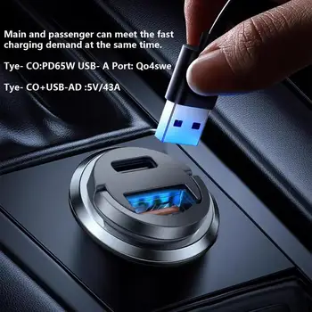 Carregador do Carro de USB da Porta Dupla de Carregamento Rápido de Carro Adaptador de Tomada Universal do Automóvel de Isqueiro USB um Adaptador de Carregador de Carro-Acessórios