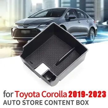 Carro de apoio de Braço Central de Armazenamento de Caixa de Consola Central Organizador de Bandeja Para Toyota Corolla 2019-2023 Auto Acessórios de decoração V8Q3