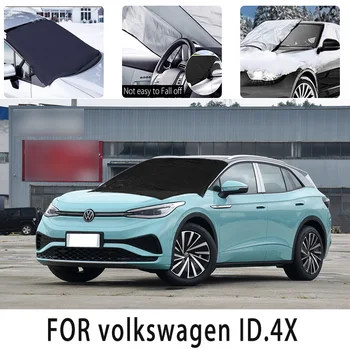 Carro snowcover frontcover para a volkswagen ID.4X auto isolamento de calor de sol Anticongelante vento Frost prevenção de acessórios para carros