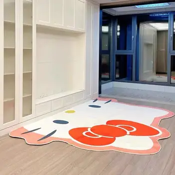 Cartoon Anime Sanrio Carpt 3D Irregular Hello Kitty Salão do Tapete da Minha Melodia Bengaleiro Cabeceira Tapete Quarto Sala Decoração de Casa