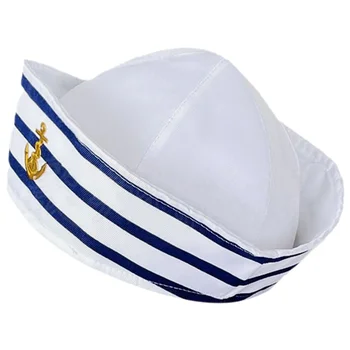 Chapéu Capitão Prop Homens Mulheres Marinheiro Chapéu De Adultos Chapéu De Marinheiro Do Barco De Festa Cosplay Traje Acessório