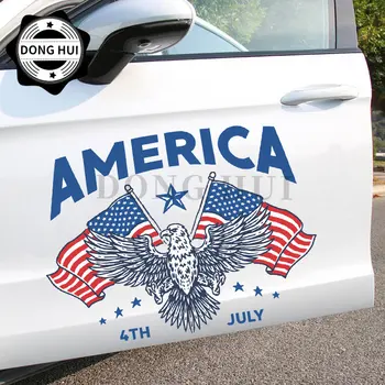 Dia da Independência americana Adesivos de carros de 4 de julho Térmica Liberdade Adesivo de liberdade do amor da vida de PVC Decorativos decalque impermeável