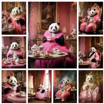 Diamante Pintura Panda 5D DIY Plena Praça da Broca Animais de Diamante Bordado de Ponto de Cruz, Kit de Decoração de Casa de Arte