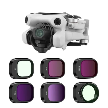Drone de Filtro de Lentes UV Protection DJI Mini Pro 4 da Liga de Alumínio de Vidro Óptico da Lente de Filtro ND/CPL Filtro de Lentes Acessórios