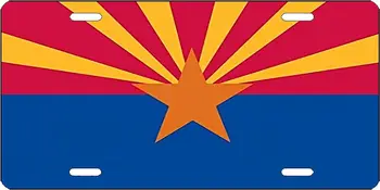 Estado do Arizona Bandeira da Placa de Licença Novidade Auto Carro de Marca Presente Lisence Placa para Homens Mulheres Carro da Frente da Placa de Licença 12x6 Polegadas