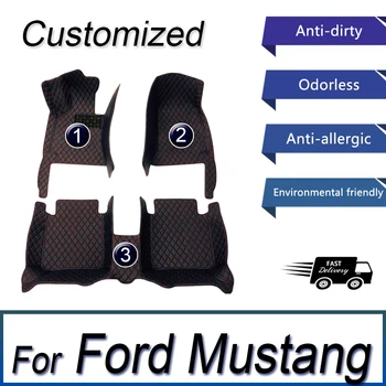 Esteira Do Assoalho Do Carro Para Ford Mustang Mach-E 2021 2022 Personalizado Almofadas Do Pé Automóvel Tapete Cobrir Acessórios De Decoração
