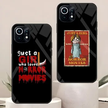 Filmes de Horror Caso De Telefone Xiaomi 11 13 12 Pro X T Lite POCO F3 S Nota 10 S de 8 A 9 Redmi de Vidro Temperado de Coque