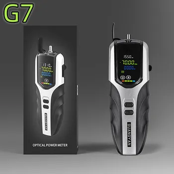 G7 Alta Precisão Recarregável Medidor de Potência Óptica, Tela colorida de LCD, Fibra de Mão, OPM, FC, ST, SC Conector