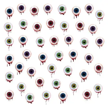 Horror globo Ocular Adesivos 45PCS de Halloween Horror globo Ocular Decalques Impermeável Horror Decalques de Volta Adesivos Decorativos, Adesivos Para