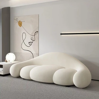 Luz de Luxo e Simplicidade Moderno Apartamento Pequeno Sofá da Sala Criativo de Tendências de Design de Arco de Urso Garra de Personalidade Sofá