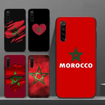 Marrocos Sinalizador Caso de Telefone Para Realme GT 2 9i 8i 7i Pro X50 X2 C35 C20 C21 C11 C3 Preto Macio Tampa do Telefone
