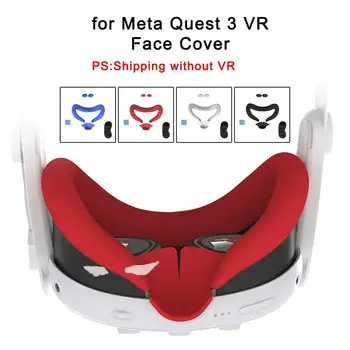 Meta Quest 3 VR Fone de ouvido Tampa de Proteção Tampa da Lente Máscara Macia Lente Anti Luz Vazamento de Silicone, Tampa de Proteção Para a Quest 3