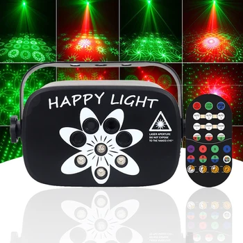 Mini DJ Luz Par de 3 1 MinI Efeitos Remota Casa de Decoração de Festa do Projetor do Laser