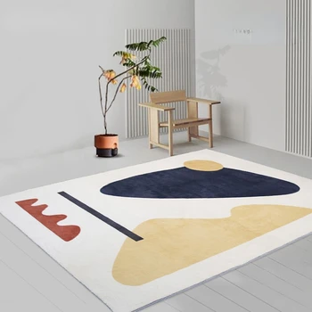 Moderno, Simples Quarto de Cabeceira Fofo Tapete Macio Resumo Decoração Sala de estar Carpetes em Casa Varanda Alpendre de Entrada de Não-deslizamento do Tapete
