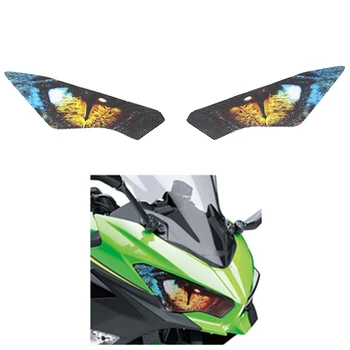 Motocicleta A Proteção Do Farol Adesivo Faróis Olho De Corpo Adesivo Para A Kawasaki Ninja 250 Ninja 400 2018 E 2019