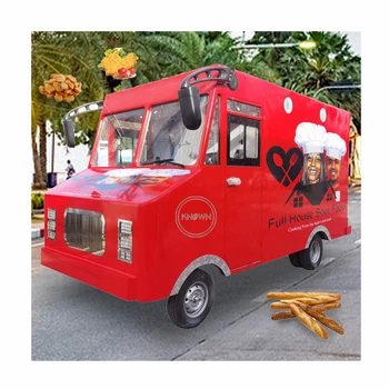 Móveis de Comida de Rua Caminhão Van com Cozinha Personalizada Elétrico Carrinho de Cachorro-Quente Trailer de Catering Carrinhos