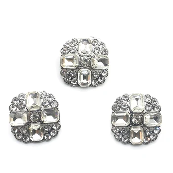 Novo 23MM Liga de Metal de Água Diamante Prata Costura na Mão de Diamante de Vestuário, Acessórios de Jóias Revestimento Brilhante Botão de DIY Artesanato