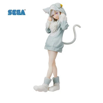 Original 18Cm Em Stock Sega Re:a vida Em Um Mundo Diferente De Zero Emilia Puck Ver. Modelo Do Cenário Brinquedos Anime Figura
