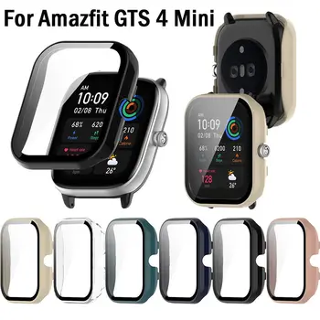 Para Amazfit GTS 4 Mini PC+Vidro Temperado Smart Watch Protetor de Tela para Cobrir Huami Amazfit GTS4 Mini pára-choques Shell
