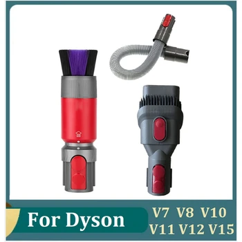 Para Dyson V7 V8 V10 V11 V12 V15 Aspirador Traceless Remoção De Pó Escova Macia+2 In1 Escova+Extensão De Mangueira De Acessórios Peças