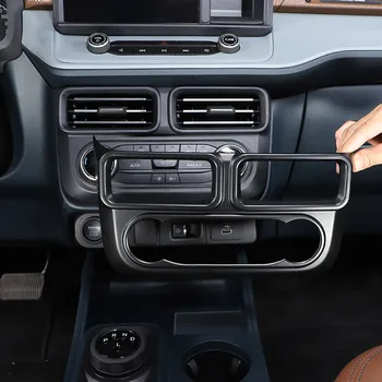 Para Ford Maverick 2022 ABS preto Fosco Carro de Controle Central de Ar Condicionado de ar Saída de Ar Tampa do Painel Adesivo de Carro Acessórios